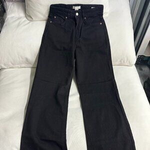H&M Wide Leg Black Jeans